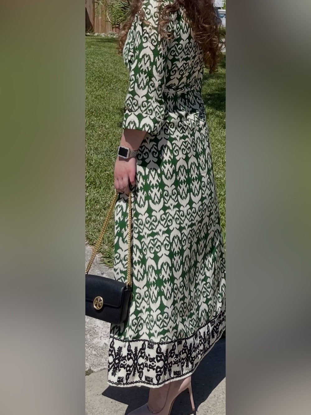 Max Studio Green Button-Down Maxi Dress - Picture 7 of 7